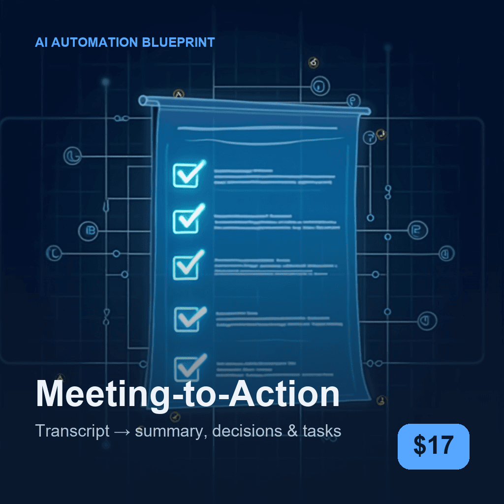 Meeting-to-Action Automation